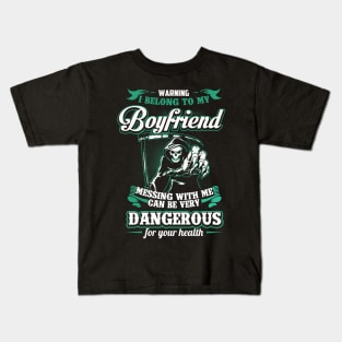 protecting girlfriend gift for your girlfriend love valentines day Kids T-Shirt